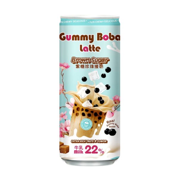 Gummy Boba latte Brown Sugar