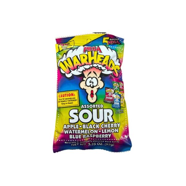 Mega Warheads Assorted Sour Hard Candy