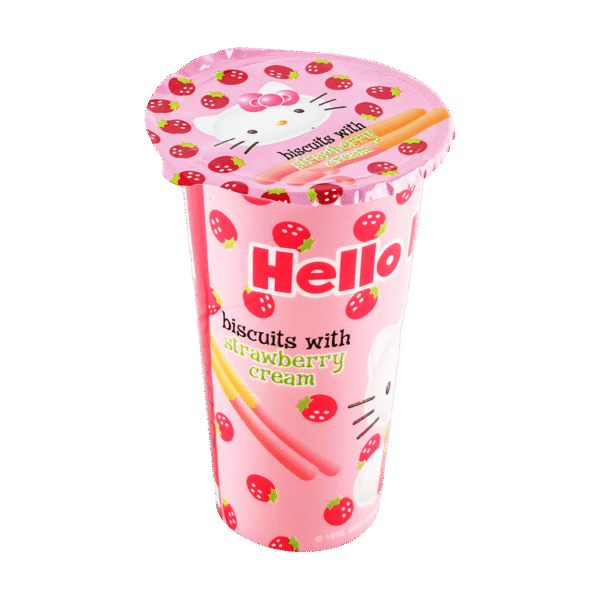 Hello Kitty Biscuits Strawberry Cream