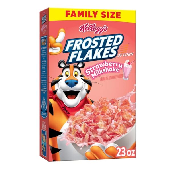 Kellogg's Frosted Flakes Strawberry Milkshake flavour