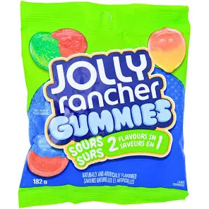 Jolly Rancher Gummies Sour 2 flavors in 1