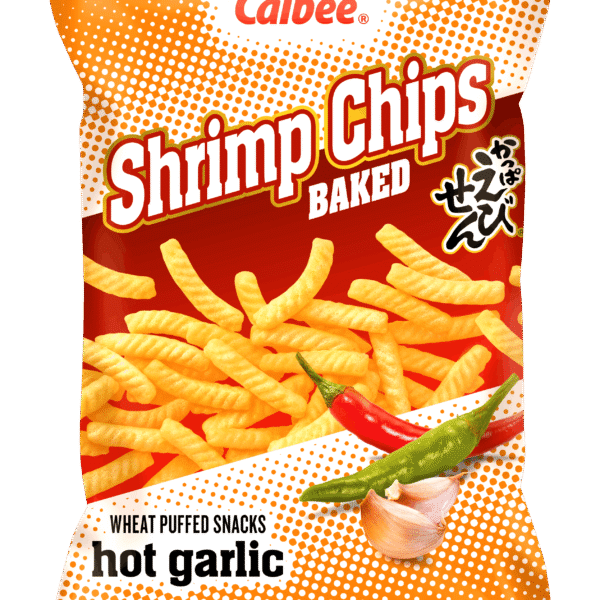 Calbee Shrimp Chips Baked Hot Garlic