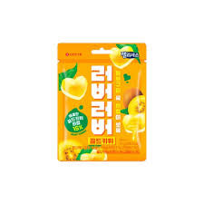 Lotte Heart Gummy Golden Kiwi