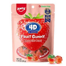 Amos 4D Fruit Gummy Strawberry Burst
