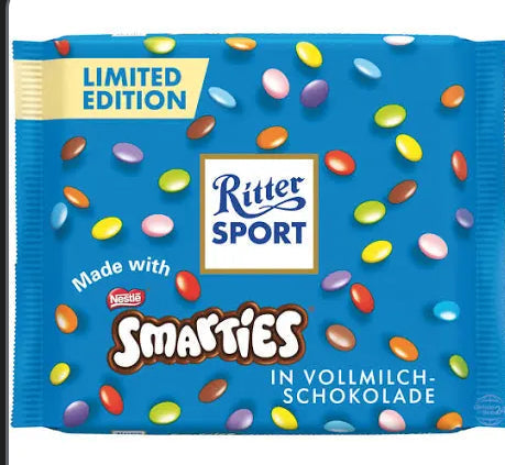 Ritter Sport Milk Chocolate w/ Smarties Limited (Germany)