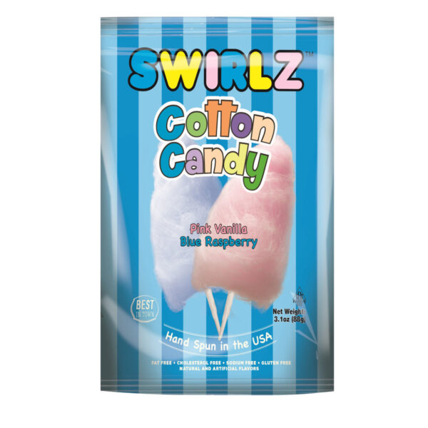 Swirls Cotton Candy Pink Vanilla & Blue Raspberry