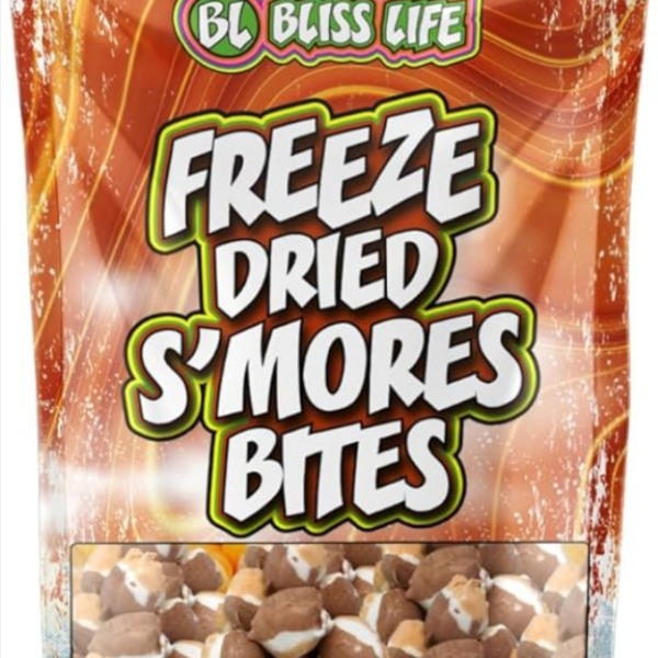 Freeze dried s'mores bites