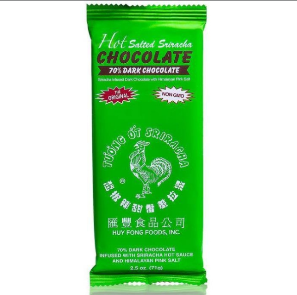 Hot Salted Sriracha chocolate 70% Dark