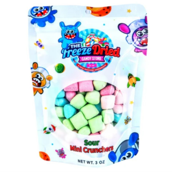 Freeze dried sour mini crunchers