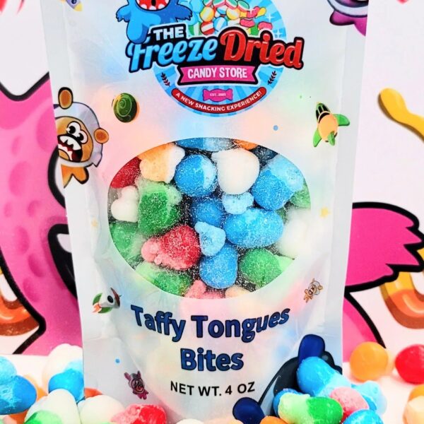 The Freeze dried taffy tongues bites