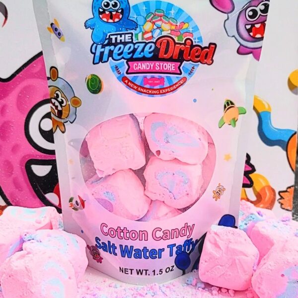 The freeze dried cotton candy salt water taffy