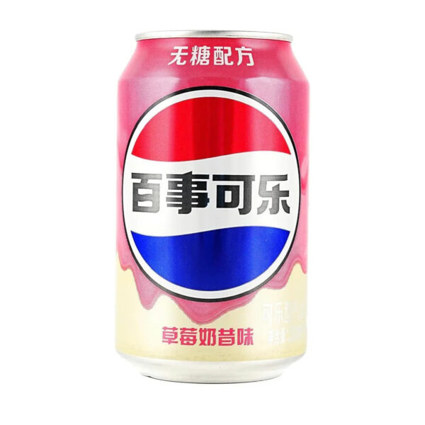 Pepsi strawberry milkshake zero sugar