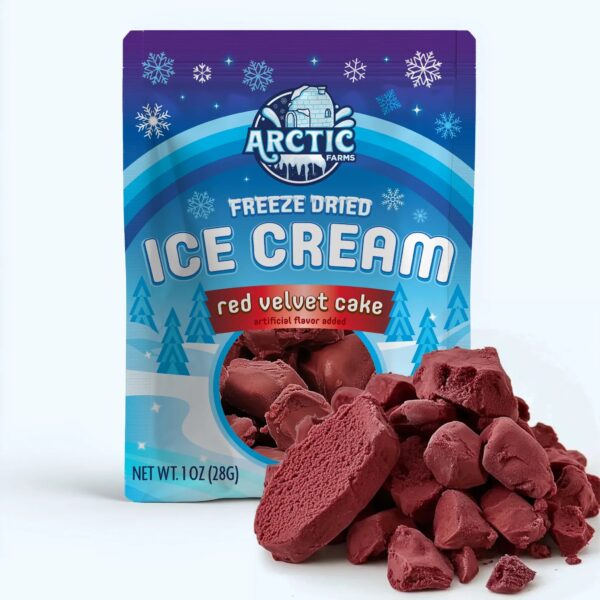 Freeze dried red velvet cake