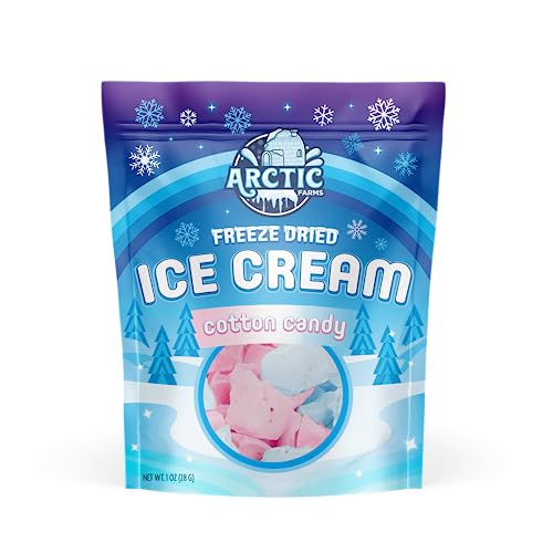 Freeze dried cotton candy