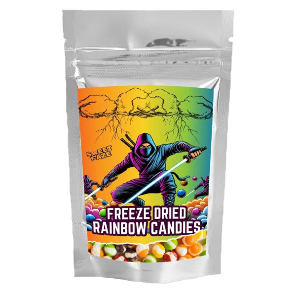 Freeze dried rainbow candies
