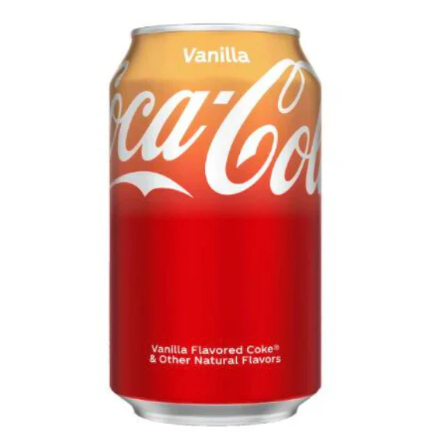 Coca Cola can vanilla flavored
