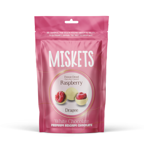 Muskets Freeze Dried White Chocolate Covered Raspberry