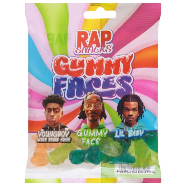 Rap snacks gummy faces