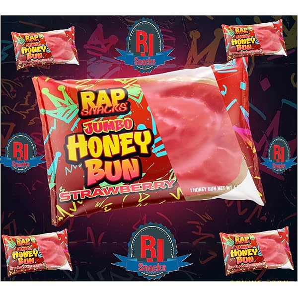 Rap snacks big back honey bun strawberry