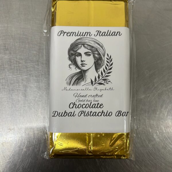 Dubai Pistachio Bar Dark Green Swirl
