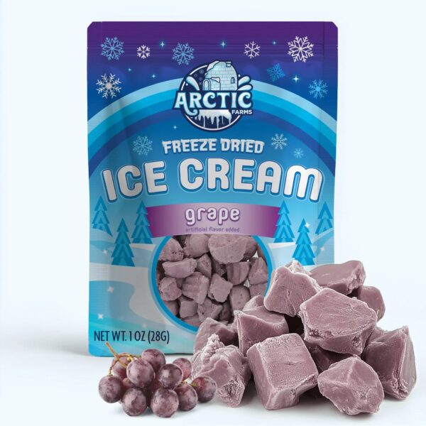 Freeze Dried Ice Cream Grape Flavor