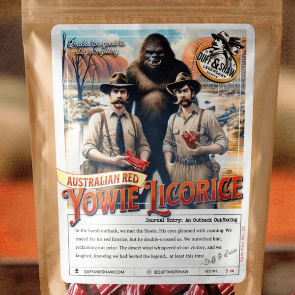 Yowies Australian red licorice