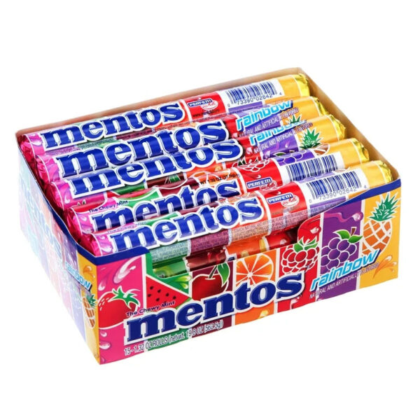 Mentos rainbow rolls