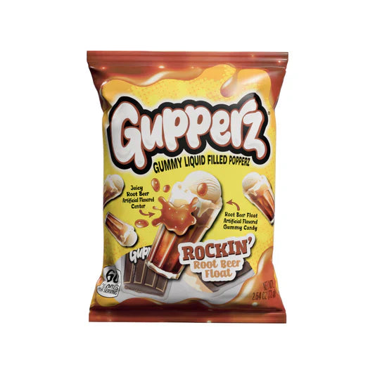 Gupperz Rockin Root Beer Float Gummy Filled Liquid
