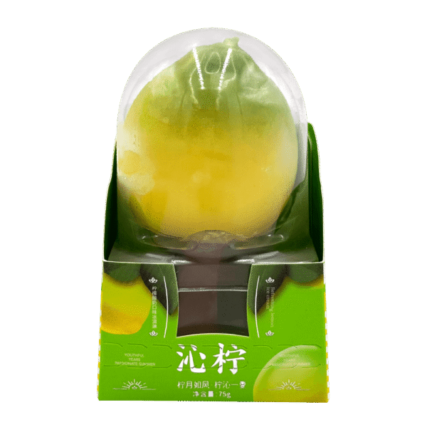 Refreshing lemon flavored ice cream