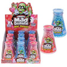 Fruity Mad Science Mini Chews Strawberry Flavor
