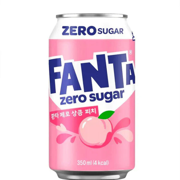 Fanta zero sugar peach