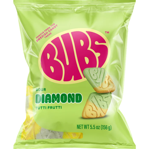 Bubs Sour Diamond Tutti Fruitti