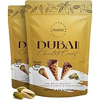 Dubai waffle chocolate cones