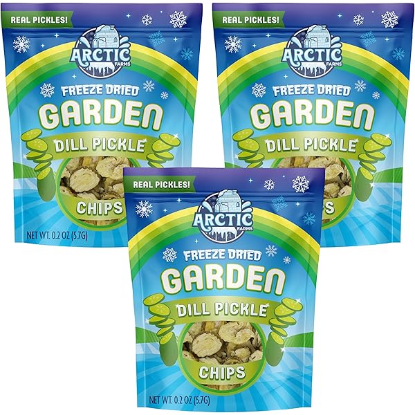 Freeze dried garden dill pickle