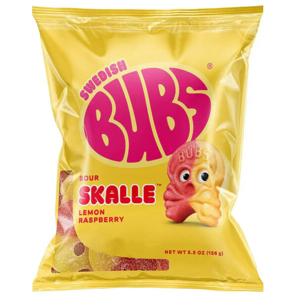 Bubs sour skalle lemon raspberry