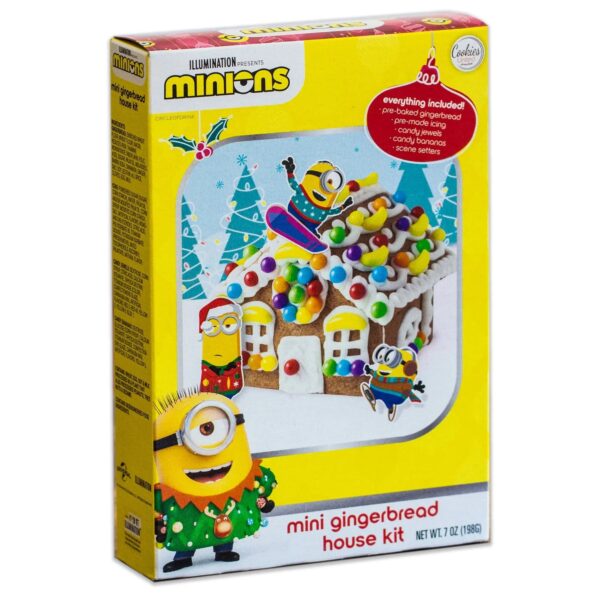 Minions mini gingerbread house kit