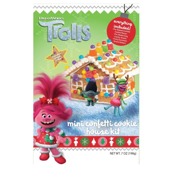 Trolls mini confetti cookie house kit