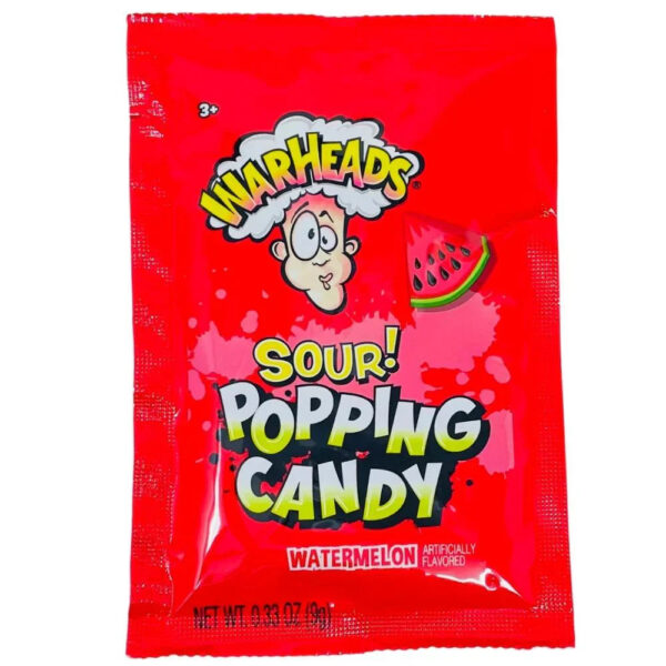 Warheads sour popping Candy watermelon
