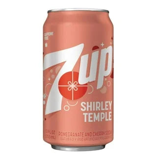 7up Shirley temple pomegranate and cherry soda