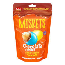 Miskets Chocolate Covered Salted Roasted Peanuts