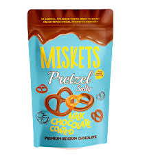 Miskets Pretzel Salty Milk Chocolate Covered Coated