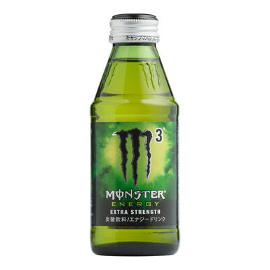 Monster energy extra strength small glass bottle