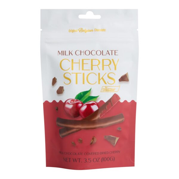 Milk chocolate cherry sticks