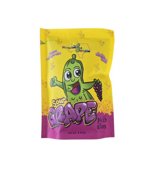 Sour Grape Pickle Slices