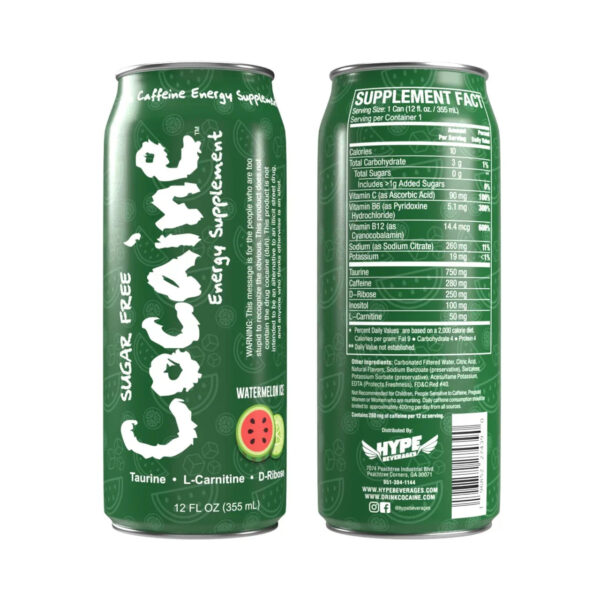 Cocaine supplement drink watermelon ice sugar free