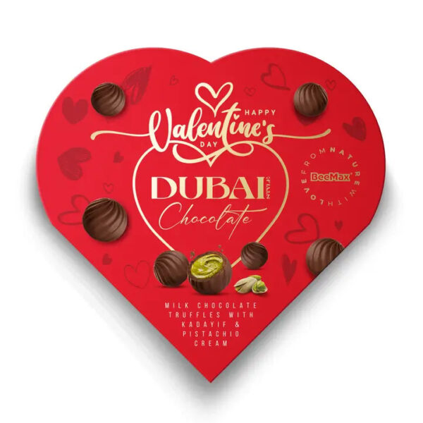 Dubai chocolate valentines milk chocolate truffles