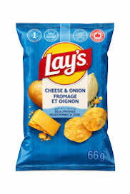 Lays cheese & onion made from real potatoes