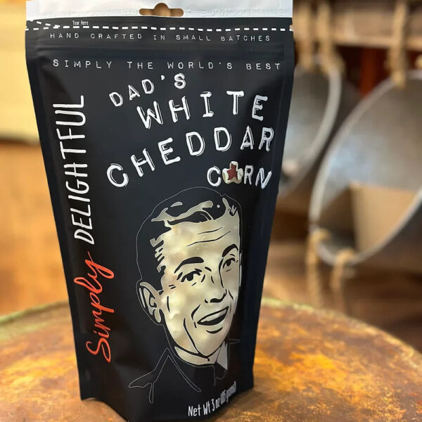 Simply delightful dads white cheddar corn