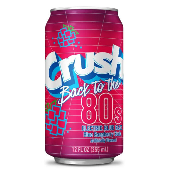 Crush back to the 80s electric blue razz flavor
