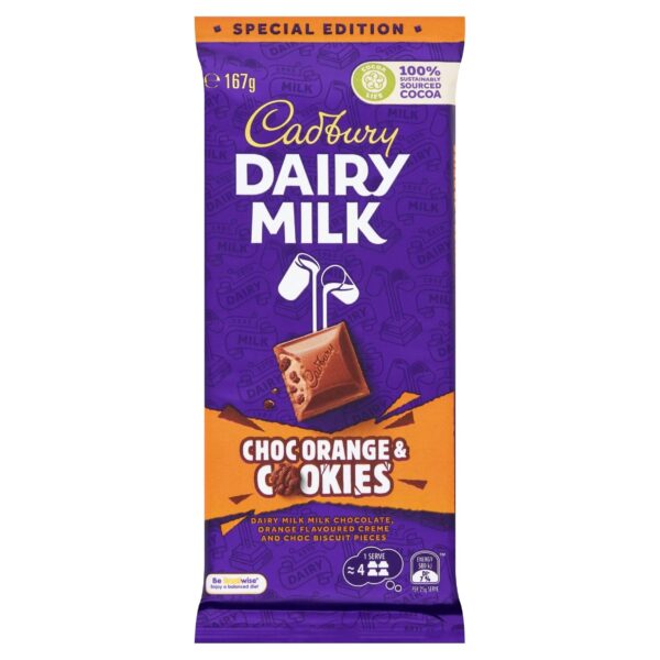 Cadbury Dairy Choc Orange & Cookies